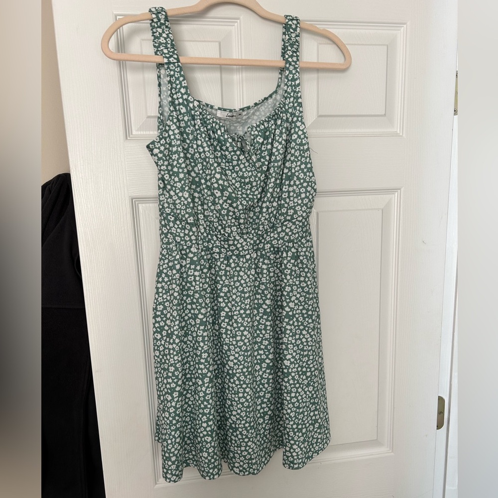 Green Floral Dress